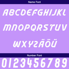 Benutzerdefiniert Lila Dunkellila Personalisierter Baseball Jersey mit Farbverlauf Team Uniform mit Namen und Nummer