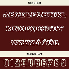 Maßgeschneiderte Burgund Weiß Letterman Varsity Jacket Individuelle Stickerei Druck nach Ihrem Wunsch