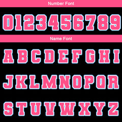 Benutzerdefiniert Schwarz Rosa Hellblau Wasserdichte Varsity Jacken Personalisiert genäht Name Nummer Logo zu Letterman Jacken