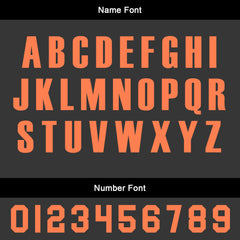 Benutzerdefinierte Schwarz Orange Fußball Trikots für Männer Frauen Personalisierte Fußball Uniformen für Erwachsene und Kind