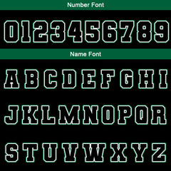 Benutzerdefiniert Schwarz Weiß Grün Wasserdichte Varsity Jacken Personalisiert genäht Name Nummer Logo zu Letterman Jacken