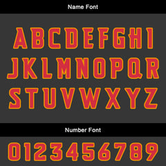 Benutzerdefinierter Gelb Orange Basketball Jersey Uniform Anzug gedruckt Ihr Logo Name Nummer