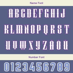 Maßgeschneiderte Lila Blau Letterman Varsity Jacket Individuelle Stickerei Druck nach Ihrem Wunsch