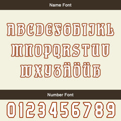 Maßgeschneiderte Weiß Braun Letterman Varsity Jacket Individuelle Stickerei Druck nach Ihrem Wunsch