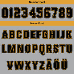 Benutzerdefinierter Orange Grau Schwarz Basketball Jersey Uniform Anzug gedruckt Ihr Logo Name Nummer