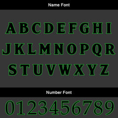 Benutzerdefinierte Schwarz Grün Trikots für Männer Frauen Personalisierte Fußball Uniformen für Erwachsene und Kind