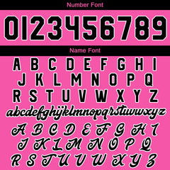 Maßgeschneiderte Rosa Schwarz Letterman Varsity Jacket Individuelle Stickerei Druck nach Ihrem Wunsch