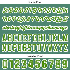 Benutzerdefiniert Grün Baseball Uniformen Drucken für Jungs Mädchen und Kinder Machen Ihr Team Mehr Vielfältig