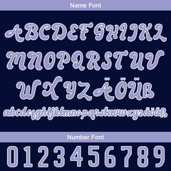 Benutzerdefiniert Dunkellila Lichtlila Personalisierter Baseball Jersey mit Farbverlauf Team Uniform mit Namen und Nummer