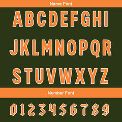 Benutzerdefinierte Olivengrün Orange Reversibel Fußball Trikot Personalisierte Gradient Fußball Shirts für Männer gedruckt Team Name Nummer Logo