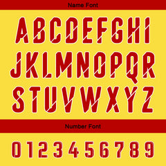 Benutzerdefinierte Rot Gelb Reversibel Fußball Trikot Personalisierte Gradient Fußball Shirts für Männer gedruckt Team Name Nummer Logo