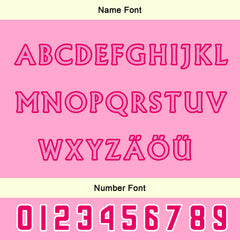 Maßgeschneiderte Rosa Weiß Letterman Varsity Jacket Individuelle Stickerei Druck nach Ihrem Wunsch