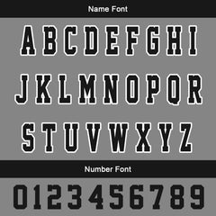 Maßgeschneiderte Schwarzes Grau Letterman Varsity Jacket Individuelle Stickerei Druck nach Ihrem Wunsch