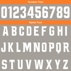 Benutzerdefinierte Grau Orange Fußball Gradient Polo-Shirts Fügen Sie Ihr Einzigartiges hinzu Logo/Name/Nummer