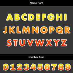 Benutzerdefinierter Orange Gelb Basketball Jersey Uniform Anzug gedruckt Ihr Logo Name Nummer