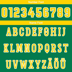 Benutzerdefinierte Grün Gelb Reversible Basketball Jersey Personalisierte Drucken Name Nummer Logo
