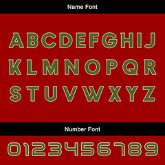 Benutzerdefinierte Rot Grün Reversible Basketball Jersey Personalisierte Print Name Nummer Logo