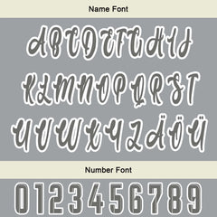 Maßgeschneiderte Weiß Grau Letterman Varsity Jacket Individuelle Stickerei Druck nach Ihrem Wunsch