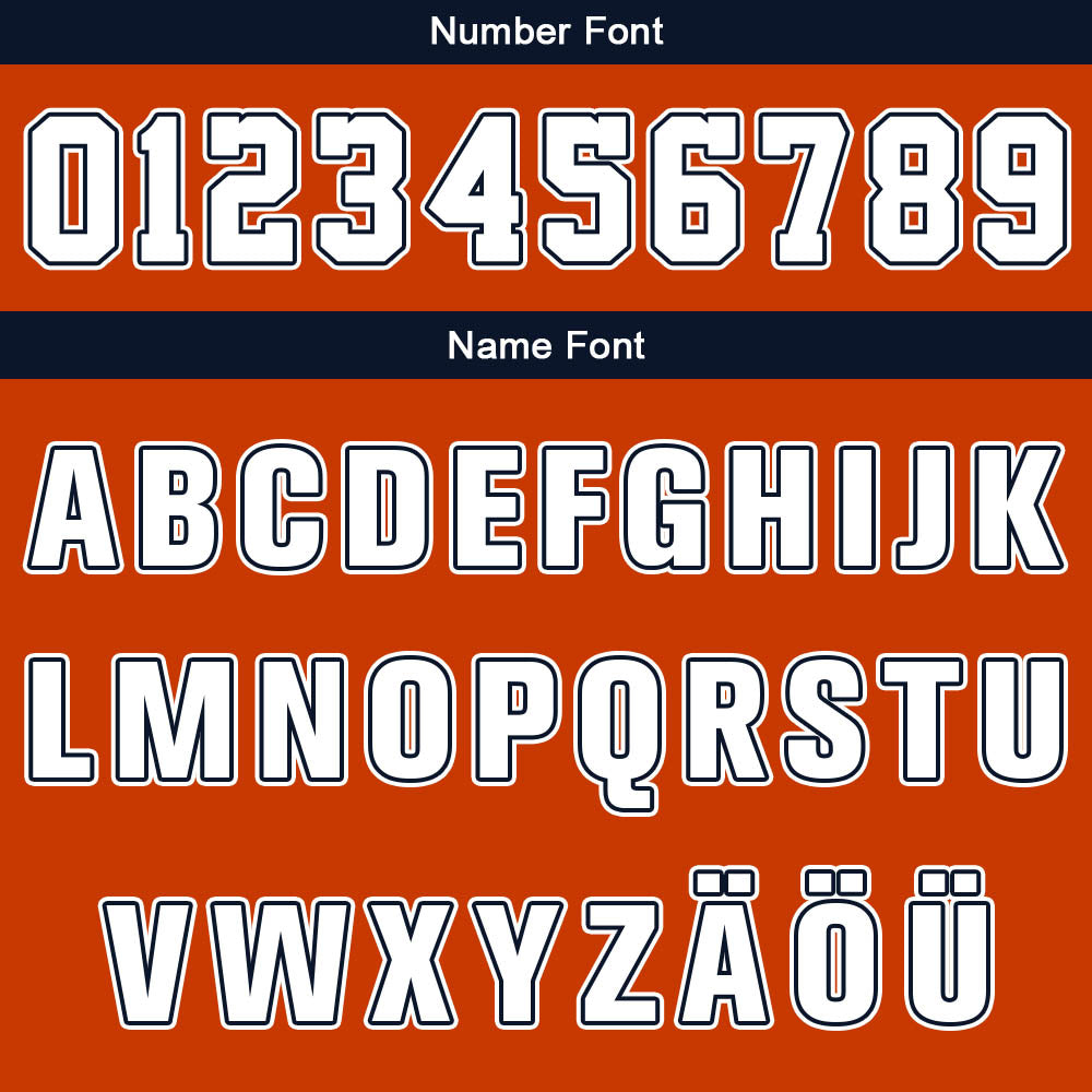 Benutzerdefinierter Orange Marineblau Weiß Basketball Jersey Uniform Anzug gedruckt Ihr Logo Name Nummer