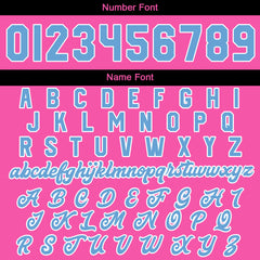 Maßgeschneiderte Rosa Letterman Varsity Jacket Individuelle Stickerei Druck nach Ihrem Wunsch