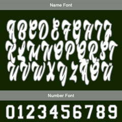 Benutzerdefiniert Grün Weiß Personalisierter Baseball Jersey mit Farbverlauf Team Uniform mit Namen und Nummer