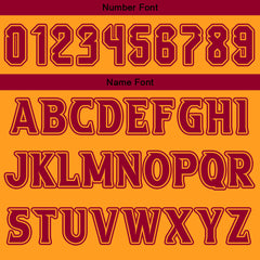 Benutzerdefinierte Burgund Orange Reversible Basketball Jersey Personalisierte Drucken Name Nummer Logo