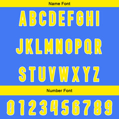 Benutzerdefinierte Blau Gelb Reversibel Fußball Trikot Personalisierte Gradient Fußball Shirts für Männer gedruckt Team Name Nummer Logo