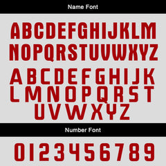 Benutzerdefinierte Weiß Rot Grau Trikots für Männer Frauen Personalisierte Fußball Uniformen für Erwachsene und Kind