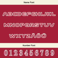 Maßgeschneiderte Weiß Rot Letterman Varsity Jacket Individuelle Stickerei Druck nach Ihrem Wunsch