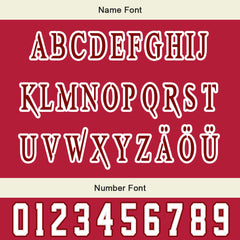 Maßgeschneiderte Weiß Rot Letterman Varsity Jacket Individuelle Stickerei Druck nach Ihrem Wunsch