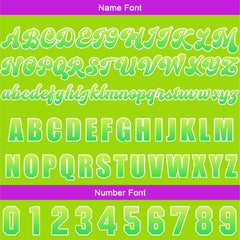 Benutzerdefiniert Lila Grün Baseball Uniformen Drucken für Jungs Mädchen und Kinder Machen Ihr Team Mehr Vielfältig