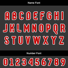 Benutzerdefinierter Schwarz Rot Basketball Jersey Uniform Anzug gedruckt Ihr Logo Name Nummer