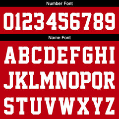 Benutzerdefinierte Rot Schwarz Kurzarm-Kapuzenpullover für Männer Frauen Hemden mit Kapuzen gedruckt Name Logo