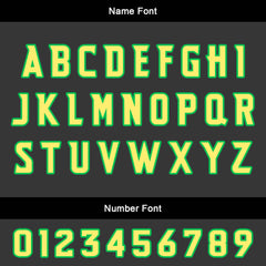 Benutzerdefinierter Grün Gelb Basketball Jersey Uniform Anzug gedruckt Ihr Logo Name Nummer