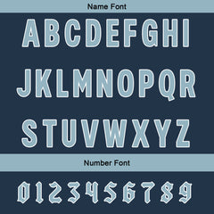 Benutzerdefinierte Marineblau Licht Schieferblau Reversibel Fußball Trikot Personalisierte Gradient Fußball Shirts für Männer gedruckt Team Name Nummer Logo