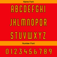 Benutzerdefinierte Rot Orange Reversibel Fußball Trikot Personalisierte Gradient Fußball Shirts für Männer gedruckt Team Name Nummer Logo