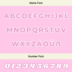 Maßgeschneiderte Weiß Rosa Letterman Varsity Jacket Individuelle Stickerei Druck nach Ihrem Wunsch