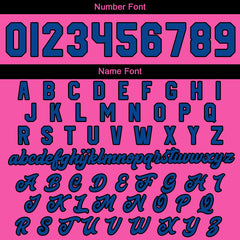 Maßgeschneiderte Rosa Königliches Gelb Letterman Varsity Jacket Individuelle Stickerei Druck nach Ihrem Wunsch