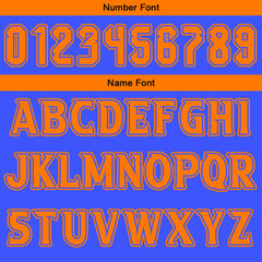 Benutzerdefinierte Blau Orange Reversible Basketball Jersey Personalisierte Print Name Nummer Logo