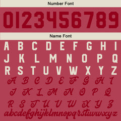 Maßgeschneiderte Rot Creme Letterman Varsity Jacket Individuelle Stickerei Druck nach Ihrem Wunsch