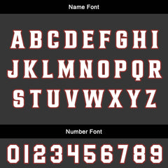 Benutzerdefinierter Schwarz Orange Rot Basketball Jersey Uniform Anzug gedruckt Ihr Logo Name Nummer