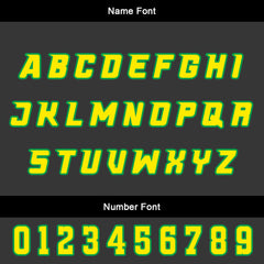 Benutzerdefinierter Grün Gelb Basketball Jersey Uniform Anzug gedruckt Ihr Logo Name Nummer