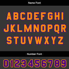 Benutzerdefinierter Orange Violett Basketball Jersey Uniform Anzug gedruckt Ihr Logo Name Nummer