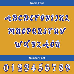 Maßgeschneiderte Blau Gelb Letterman Varsity Jacket Individuelle Stickerei Druck nach Ihrem Wunsch