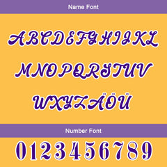 Maßgeschneiderte Lila Gelb Letterman Varsity Jacket Individuelle Stickerei Druck nach Ihrem Wunsch