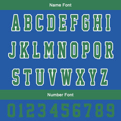 Maßgeschneiderte Grün Royal Letterman Varsity Jacket Individuelle Stickerei Druck nach Ihrem Wunsch