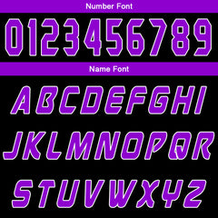 Benutzerdefinierter Schwarz Lila Basketball Jersey Uniform Anzug gedruckt Ihr Logo Name Nummer