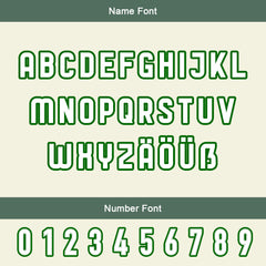 Maßgeschneiderte Weiß Militärgrün Letterman Varsity Jacket Individuelle Stickerei Druck nach Ihrem Wunsch