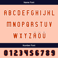 Maßgeschneiderte Weiß Orange Letterman Varsity Jacket Individuelle Stickerei Druck nach Ihrem Wunsch