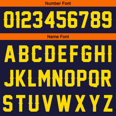 Benutzerdefinierte Marine Orange Kurzarm-Kapuzenpullover für Männer Frauen Hemden mit Kapuzen gedruckt Name Logo